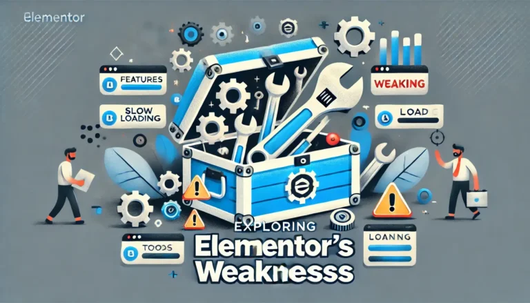 weaknesses of using elementor