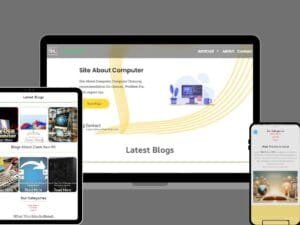 a markup image of a website